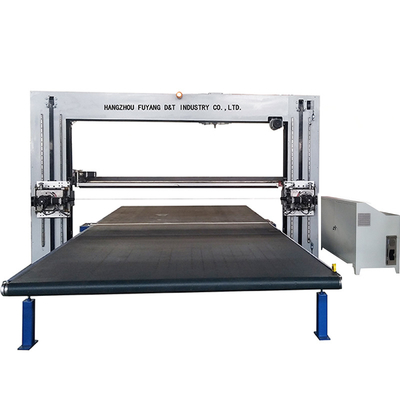 CNC हॉरिजॉन्टल स्पंज कटिंग मशीन फोम PU ऑसिलेटिंग ब्लेड ऑटोमैटिक