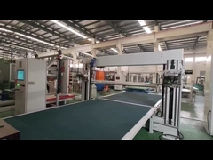 स्वचालित दोहरे ब्लेड क्षैतिज और ऊर्ध्वाधर पु फोम स्पंज सीएनसी काटने की मशीन