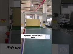 अच्छी गुणवत्ता सीएनसी स्पंज क्षैतिज कठोर फोम काटने की मशीन स्वचालित