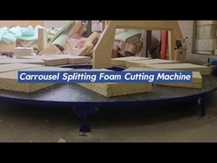 घुमावदार पीयू के लिए सर्कल क्षैतिज स्पंज काटने की मशीन, वर्ग फोम काटने की मशीन