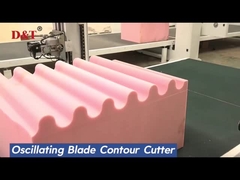 स्वचालित स्पंज काटने की मशीन सीएनसी लेटेक्स स्पंज दोलन ब्लेड कटर